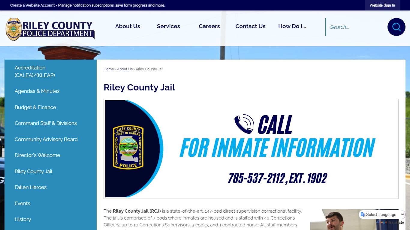 Riley County Jail | Riley County Police Department, KS