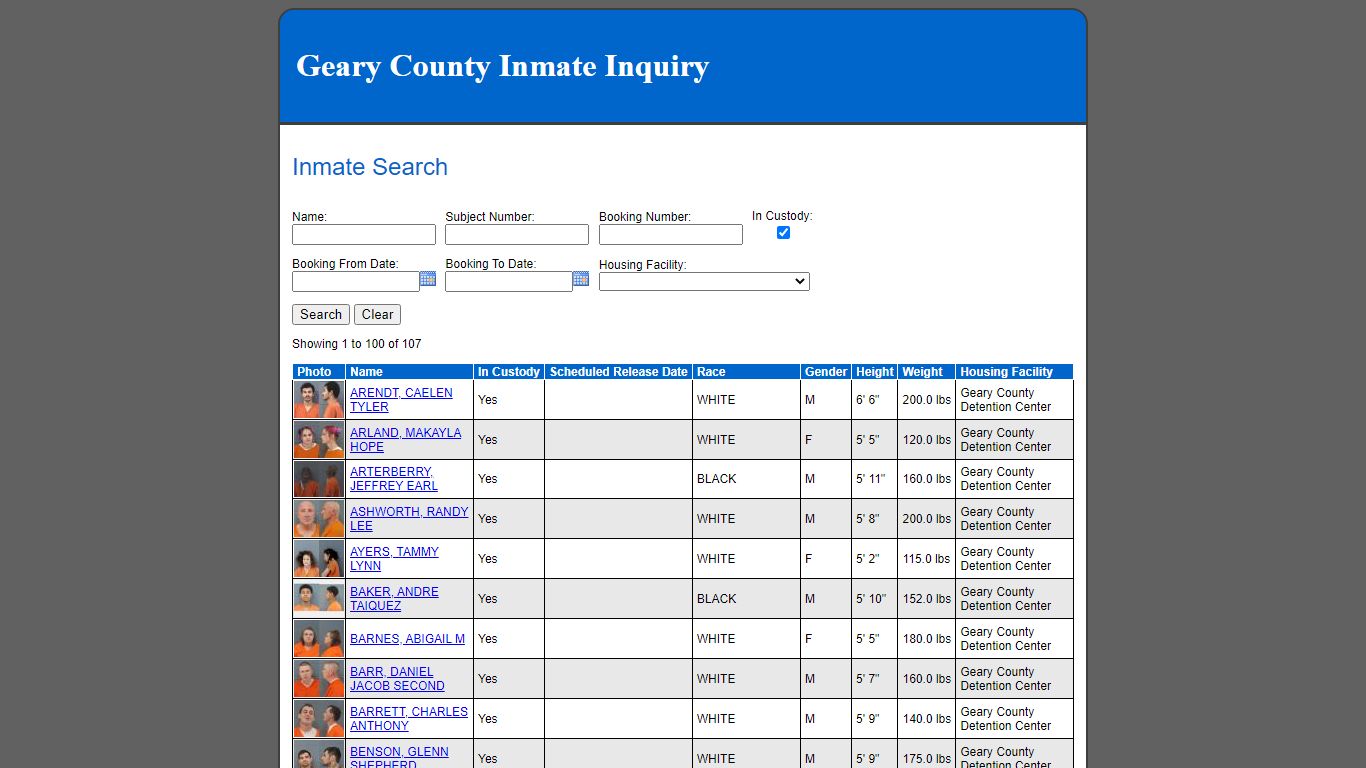 Inmate Search - yourgov.jcks.com